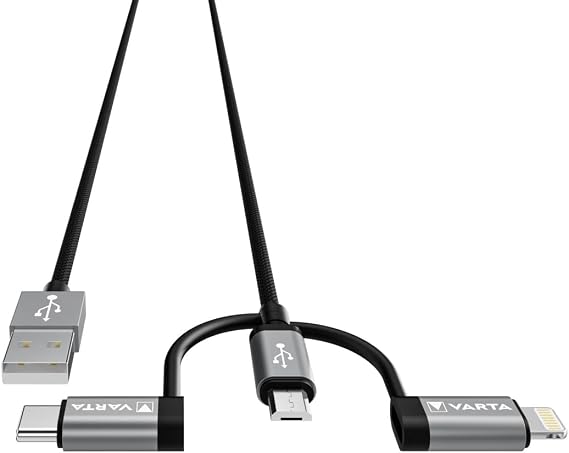 Varta Kablo 3IN1 USB A -LIGHT/M-USB/T. C