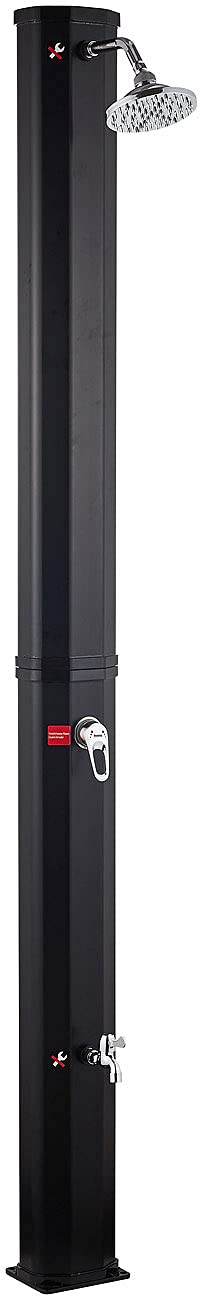 Semptec Urban Survival Technology Gartendusche: Solardusche mit Regenduschkopf und Gartenschlauch-Anschluss; 35 l Tank (Aussendusche, Solardusche Garten, Kühl)
