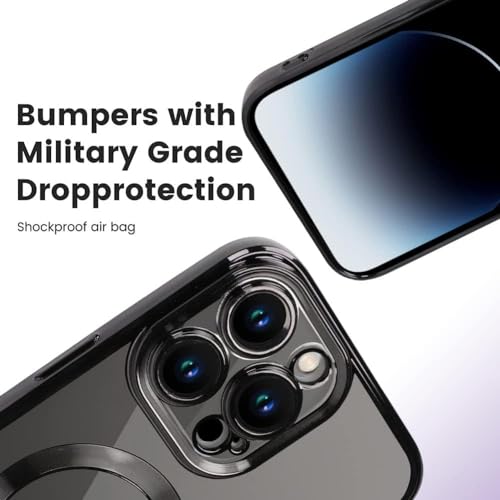 Coque silicone magnétique iPhone 15 étui charge sans fil transparent