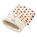 Sacco nanna per gatti a forma di – Letto chiuso per dormire e coccolare | Grotta invernale per interni – per casa, fattoria, appartamento, camera da letto, Natale e Capodanno