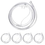 Soft Adult Oxygen Nasal Cannula Standard Nasal Tubing for Long Term Oxygen Therapy Patients 4 Pack Crush Kink Resistant 6.6Ft