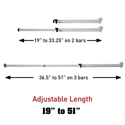 SecurityMan Sliding Door Security Bar - Dual Use as Patio Door Security Bar or Window Security Lock with Anti Lift… - Image 3