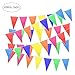 Unomor 260Feet Multicolor Pennant Banner Bunting Flags for Party Decorations, Birthday, Festivals Decorations