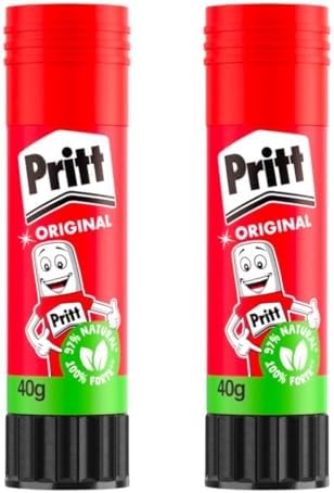Kit 2 Colas em Bastão Pritt Original Lavável, 40g