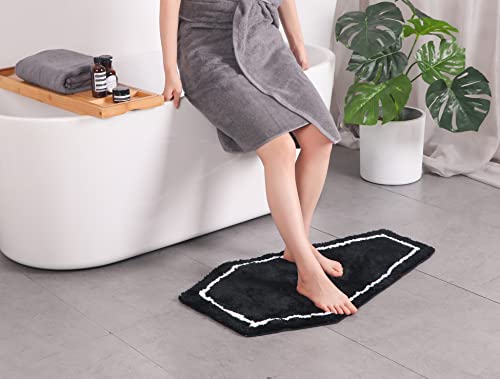 Coffin Bath Mat Halloween Rug - Black Gothic Home Decor - Goth Decor For Bathroom Bedroom Kitchen Room - Coffins Halloween Door Mat - Horror Gothic Gift Spooky Gifts Gothic Rugs Wednesday Addams Decor #TOP4