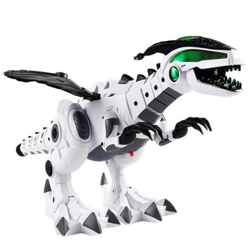 Dinosaure électrique mécanique blanc pour le jeu et la décoration de chambre