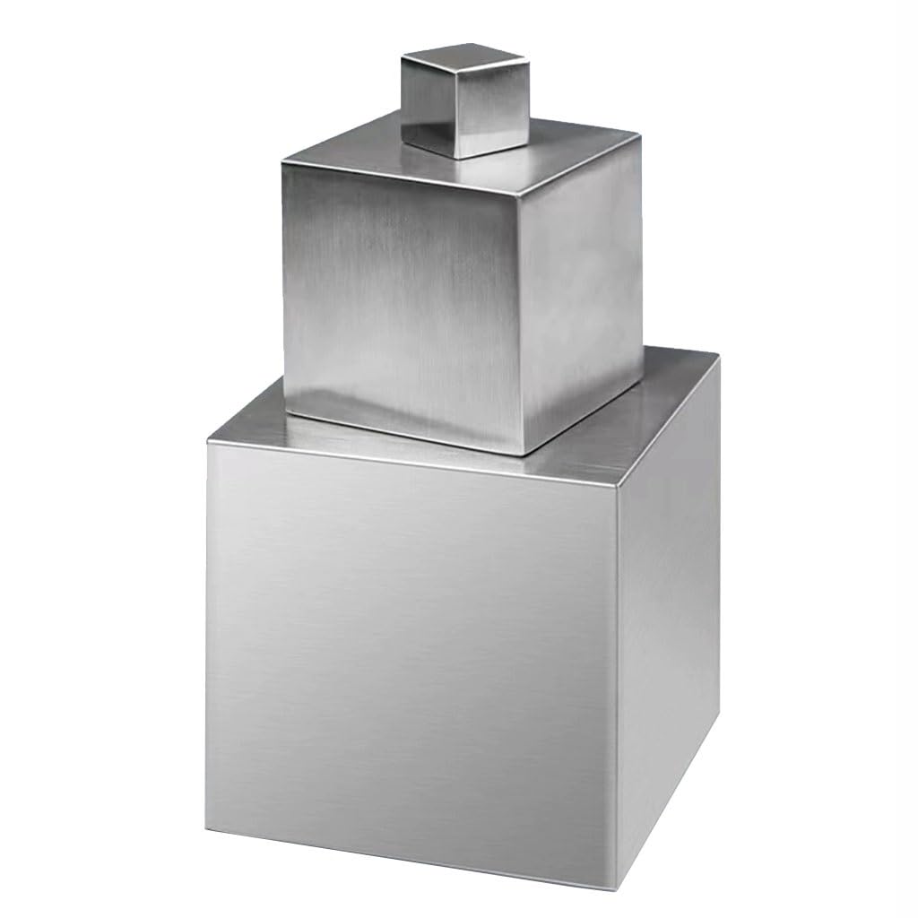 Polerowana kostka ze stali nierdzewnej 304 - Solidna kwadratowa podstawa przycisku do papieru - Dostępne rozmiary od 20 mm do 55 mm - 1 szt.(35x35x35mm)