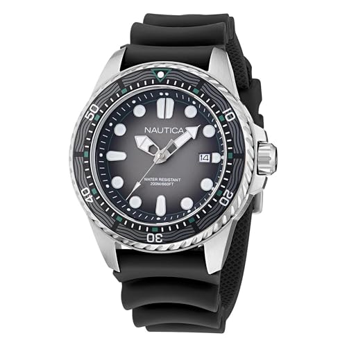 Nautica NCT SEA Dive Black Strap Watch (Model: NAPSDF501)