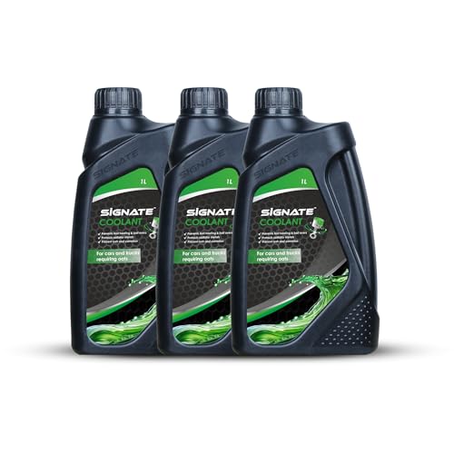 Image of Signate Coolant Water for Cars Premium Engine Coolant Liquid - 1L Compatible with Most Vehicles (Pack of 3)