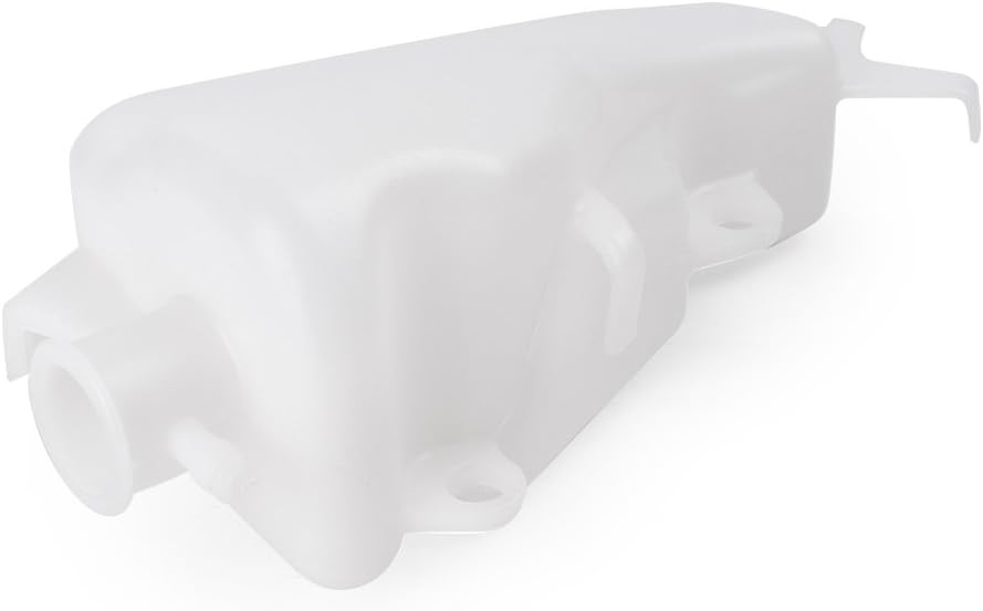 Mallofusa Motorcycle Radiator Water Coolant Reservoir Overflow Tank Replacement Compatible for Yamaha YZF R6 2003 2004 2005 White