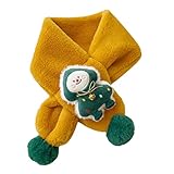 La bufanda de felpa para niños está diseñada con árbol de Navidad o estampado de Papá Noel, que puede añadir una sensación de encanto a tu abrigo, vestido y suéter.