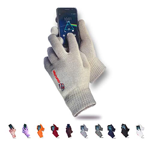 Guantes táctiles de invierno cómodos para usar el teléfono en la ciudad