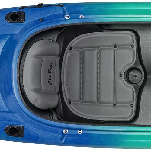 Old Town Twin Heron 2 Person Sit-Inside Recreational Paddle Kayak, 13 ft 6 in, Horizon - Thumbnail 5