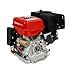 EBERTH 15 PS 11,03 kW Benzinmotor mit konischer 22 mm Ø Welle, E-Start, 17ah 12V Batterie, Standmotor Kartmotor Antriebsmotor mit Ölmangelsicherung, 4-Takt 1 Zylinder Benzin Motor, 420 ccm luftgekühlt