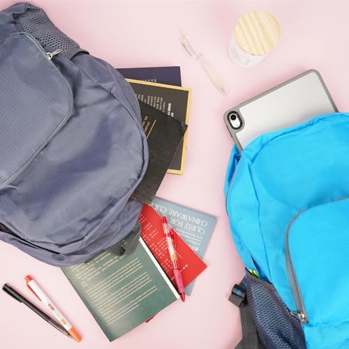 Ayearparty 24 Pcs 17 Inch Backpack in Bulk Foldable Classic Back Packs Colorful Book Bags Assorted Colors Lightweight Bookbags for Outdoor Travel Student School Supply 8 Colors by Ayearparty - Image 5