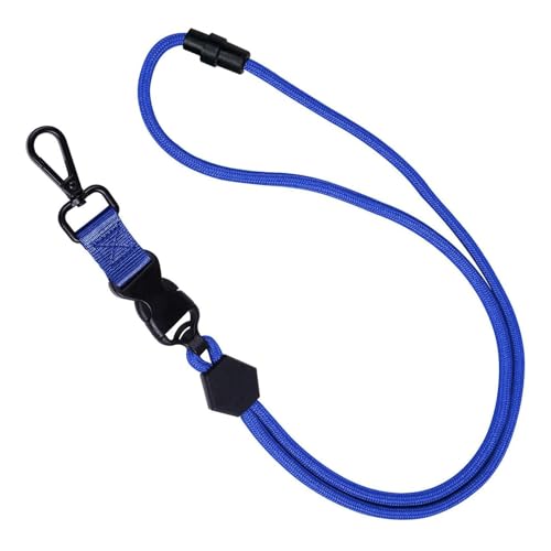 Detachable Metal Lanyard with Breakaway Buckle for Phone Cards Durability Polyester Strap for School Use Neck Strap