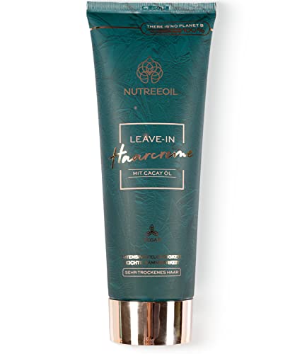NUTREEOIL Leave-In Haarcreme 200ml | Für Locken und glattes Haar | Mit Cacay Öl | Intensive Feuchtigkeit | Leichte Kämmbarkeit | Anti-Frizz | Vitamin E | Vegan Cover