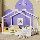 LLS Twin House Bed with Fence