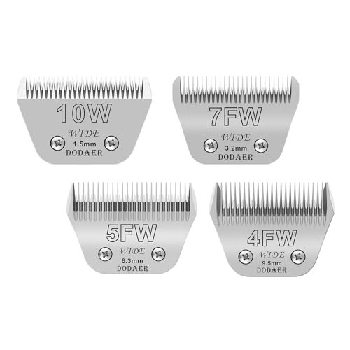 DODAER 10W+7FW+5FW+4FW Wide Blades for Dog...