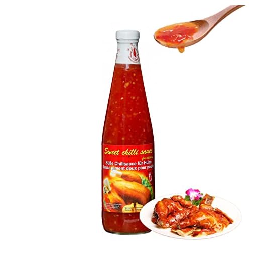 Salsa Chili Dulce para Rollitos y Pollo 725ml- Salsa Dulce Picante para Carnes