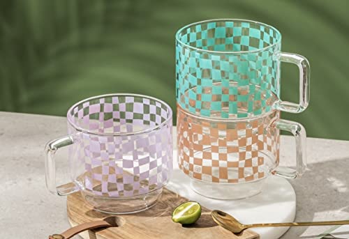 Ryuhyf Mug Cup, Glass Cup,Coffee Tea Cup,Milk Cup,Juice Cup,Lovers Cups,Set 1 Pieces, Microwave And Dishwasher Safe(Purple) #TOP4