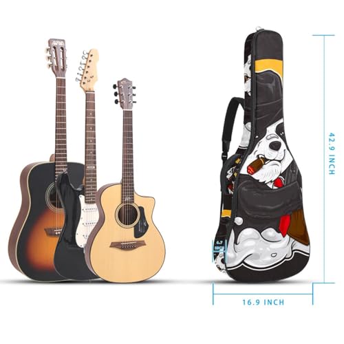 Housse pour guitare acoustique papillon multicolore, le cadeau idéal pour guitariste