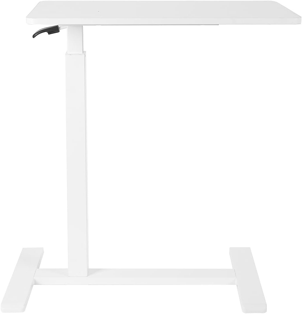 Adjustable Standing Desk, Small Sit Stand Desk for Laptop, Compact Height Adjustable Desk for Home Office, Bedroom, Bedside, Space Saving Workstation