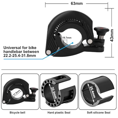 Rastreador de timbre de bicicleta para Apple Find My en rutas urbanas, carretera y salidas MTB 4
