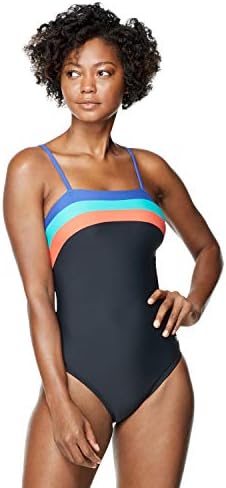 Speedo Women’s Swimsuit One Piece Adjustable Square Neck Contemporary Cut Speedo Women’s Swimsuit One Piece Adjustable Square Neck Contemporary Cut