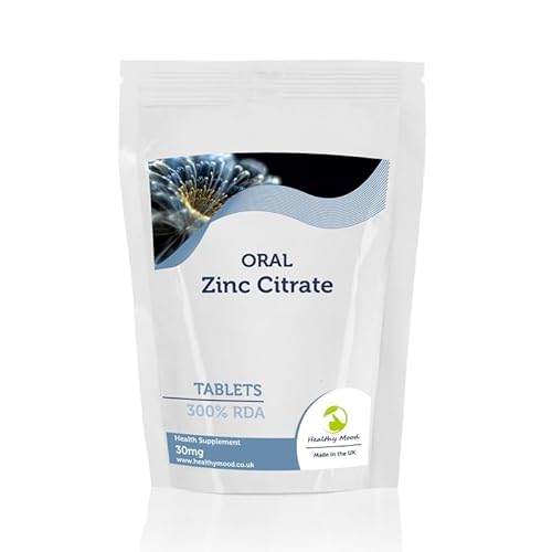 Elemental Zinc Citrate 30Mg 120 Tablets – Premium Oral Nutrition Supplement For Immune Support & Overall Health