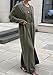 Tcremisa Women's Fall 2 Piece Outfits Knit Long Sleeve Cardigan Pullover Sweater Maxi Dress Set Winter Matching Sets Green