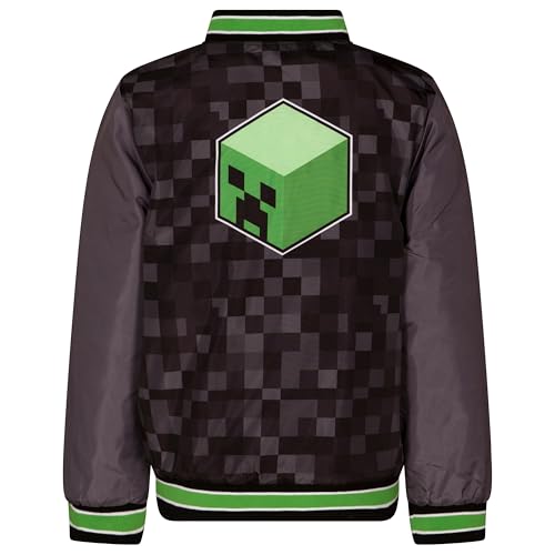Minecraft Varsity Bomber Jacket Little Kid to Big Kid Sizes (6-18-20)2