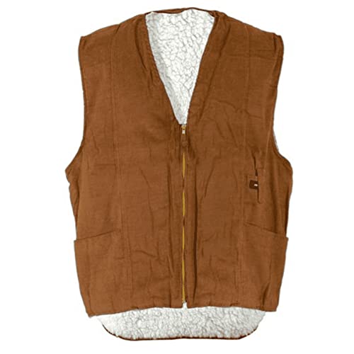 WARME PROFI ARBEITSWESTE für Winter Freizeit Beruf oder Zunft aus CORD Braun 4XL