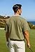 Akwa Men’s Crew Neck Golf Short Sleeve Windshirt Lightweight Waterproof Pullover Sweater Pockets Made in USA Outerwear Khaki