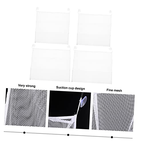 SHOWERORO 4 Pçs Ventosa Banheiro Pendurado Saco De Armazenamento De Brinquedos De Banho Crianças Tit