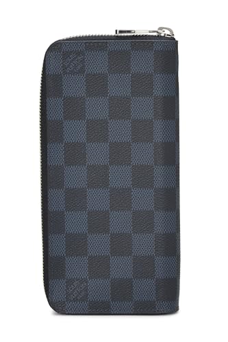 Pre-Loved Damier Cobalt Zippy Vertical, Blue3