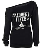 💋Empfehlung: Oversize-Pullover RJXDLT Halloween-Shirt, ideal zu Jeans, Leggings oder Hosen, lässt Sie sehr sexy und niedlich aussehen.