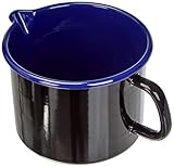 ikea milchtopf emaille zum Erwärmen von Flüssigkeiten, mit praktischem Ausguss („Schnabel“) und einem Henkel,