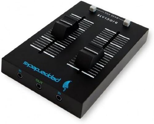Pepperdecks DJOCLATE Pocket Size Mischpult KanA le  Bass Kill  Tasche  Kabel 