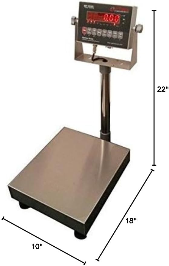 Miniatura 2 de Optima Scales OP-915-1214-100 NTEP Báscula de mesa - 12 x 14 in.44; 100 x 0.02 lb