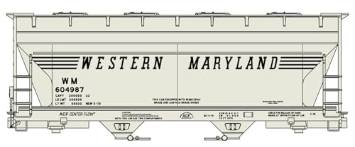 Accurail HO ACF 2-Bay Covered Hoppers