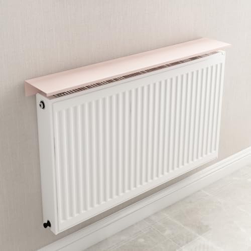 Stylish Pink Radiator Shelf for Kids Room - 70cm x 15cm Space-Saving Top Cover & Support Bracket, Ideal for Organizing Toys, Books & Classroom Decor