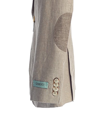 Gioberti Boy's Linen Suit Set Jacket And Dress Pants, Stone, Size 18 #TOP3