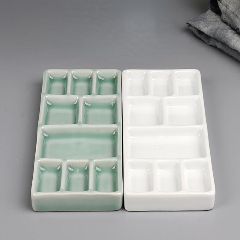 paleta akwarelowa paleta paleta kwadratowa paleta wielokolorowa farba olejna dla dorosłych początkująca sztuka (kolor: biały)