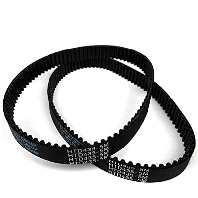 395 Teeth HTD-5M Belt for Electric Skateboard 15mm Width HTD435-5M Belt Replacement for Mountain Skateboard Conversion Kit (2 Belts 435)