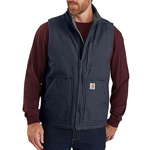 Carhartt Męska kamizelka Sherpa Lined Mock-Neck Vest odzież robocza, grantowy, 3XL wysoki