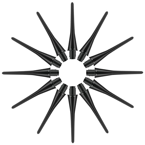 Deetenks Soft Dart Tips 100 PCS 2BA Thread Plastic Soft Tip Soft Dart Tips Replacement Dart Accessories for Dartboard Darts