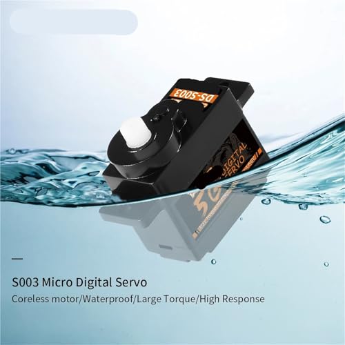 Servo digital de plastico de 5g S003 micro servomotor ligero de precision 2
