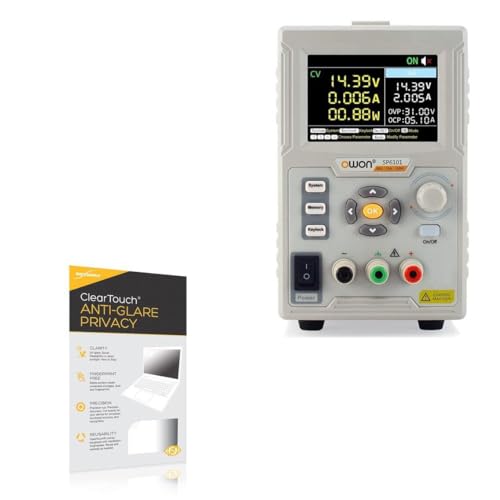 BoxWave Screen Protector Compatible with Owon SP6103 - ClearTouch Anti-Glare Privacy (2-Pack), Privacy Screen Protector Flexible Film Anti-Glare