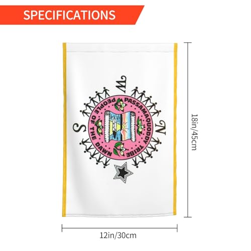 Passamaquoddy Tribe Garden flag 12x18in Double Sided Yard Banner Indoor Outdoor